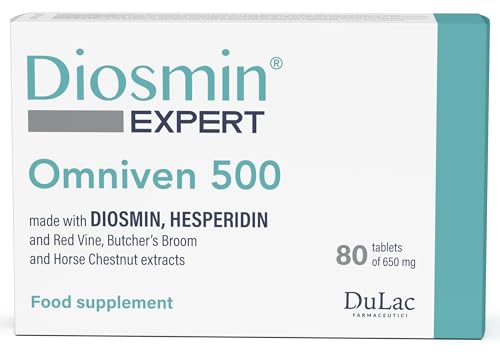 Dulac - Diosmin Omniven 500 Food Supplement for Heavy Legs 80 Tablets