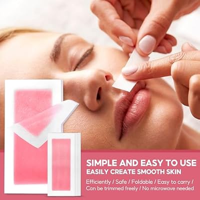 SUMAX Body Wax Strips for Hair Removal - Bikini & Facial Wax Strips (40+20 Count) for Eyebrows, Underarms & Brazilian Waxing