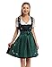 GloryStar Women's Oktoberfest German Dirndl Dress 2 Pieces Beer Girl Costume Green L
