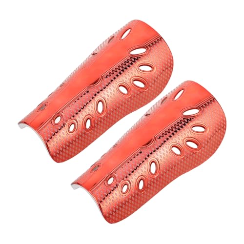 Toddmomy 1Pair Soccer Shin Guards with Breathable Sleeves Electroplated Protective Gear for Boys and Adults for Youth Football Matches and Sports Activities