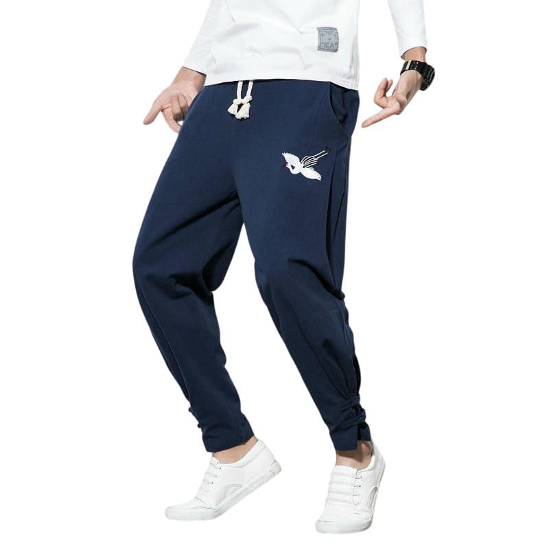 Pantalon sarouel style chinois ample idéal pour le cocooning
