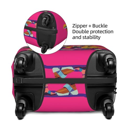 Hip Hop People No.126 Travel Luggage Covers - Elasticity Suitcase Covers Protector for Luggage 18-32 Inch3