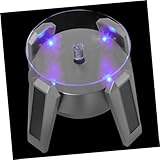 BESPORTBLE Présentoir Solaire Vaisseau Spatial Led Argenté Base D'exposition Quatre Pied...