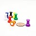 Colorful Push Pin Magnets - Small Pawn Tumb Tacks for Refrigerator, Whiteboard, Chalkboard - Multicolor Class Markerboard, Office, Map Magnets