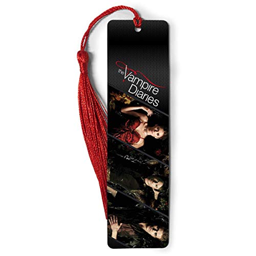 Bookmarks Metal Ruler Vampire Bookography Diaries Measure Tassels Bookworm for Book Markers Lovers Reading Notebook Bookmark Bibliophile Gift