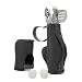 Monbix GF-70706 6 Pieces Golf-Club Style BBQ Grill Set with Long Heatproof Grips - Stainless Steel Barbecue Accessories with Golf-Club Bag