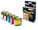  QUALITONER - 5 Cartouche Compatible pour Brother LC 221 XL LC221XL Noir (x2) + Cyan + Magenta + Jaune pour Brother DCP J 562 DW MFC-J 480 DW 680 DW 88