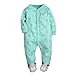 Produktbild CARETOO Unisex Baby Schlafstrampler Bärchen, Baumwolle Pyjamas Cartoon Strampler, Blau, Gr.-6-9 Monate/Etikettengröße- 9M