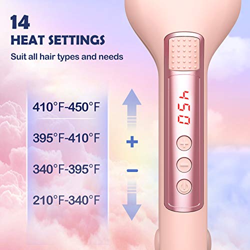 ELLESYE Hair Waver Iron with 14 Temperatures for Mermaid Hair Wave, 1 inch/25 mm Hair Crimpers and Wavers with Negative Ion for Satin-Smooth Styling - Thumbnail 6