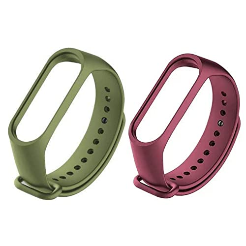 Inefable® Mi Band 3 & 4 Strap Band Wristband Strap Compatible with Mi Band M3 & M4 Original Device Not Included |