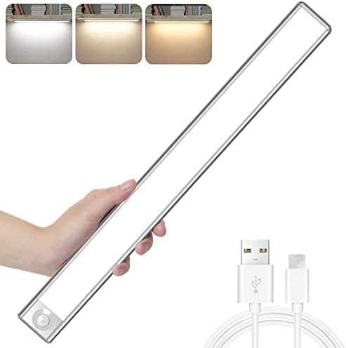 15.7 Inches Motion Sensor Under Cabinet Lights Wireless, 120 LED Under Counter Light for Kitchen, LED Under Cabinet Lighting, Closet Light Motion Sensored, Motion Sensor Light Indoor（1 Pack）