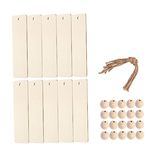 LAPYAPPE 1 セット 木製のビーズブックマーク 鍵 ブックマーカー ブックマー