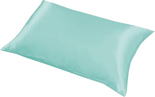 Funda de almohada de seda satinada para cabello y piel, fundas de almohada de satén con cierre de sobre, tamaño estándar para dormir (20 x 30