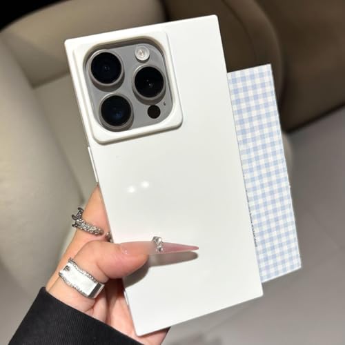 Coque silicone souple antichoc iPhone 13 Pro Max blanc à angle droit