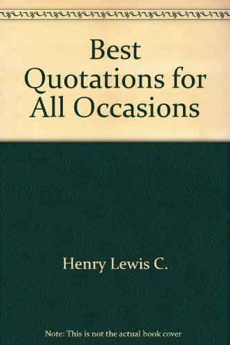 Best Quots Occasions 0449308243 Book Cover