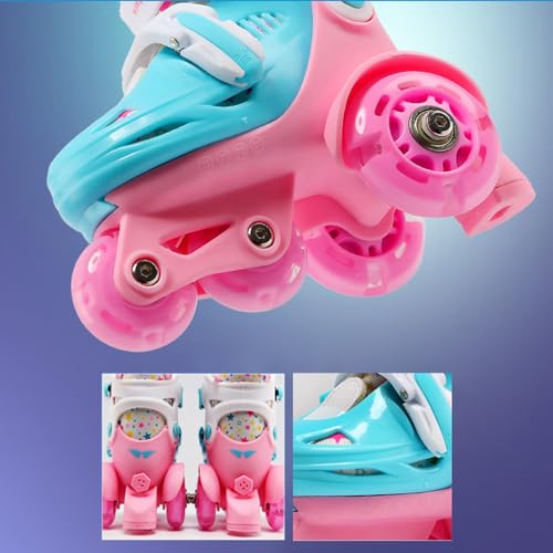 Patines para niños con casco y coderas para aprender a patinar sin miedo 6