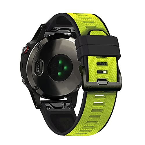 Correa de reloj de 26mm para Garmin Fenix 6X Pro 5X pulsera de silicona color agata 3