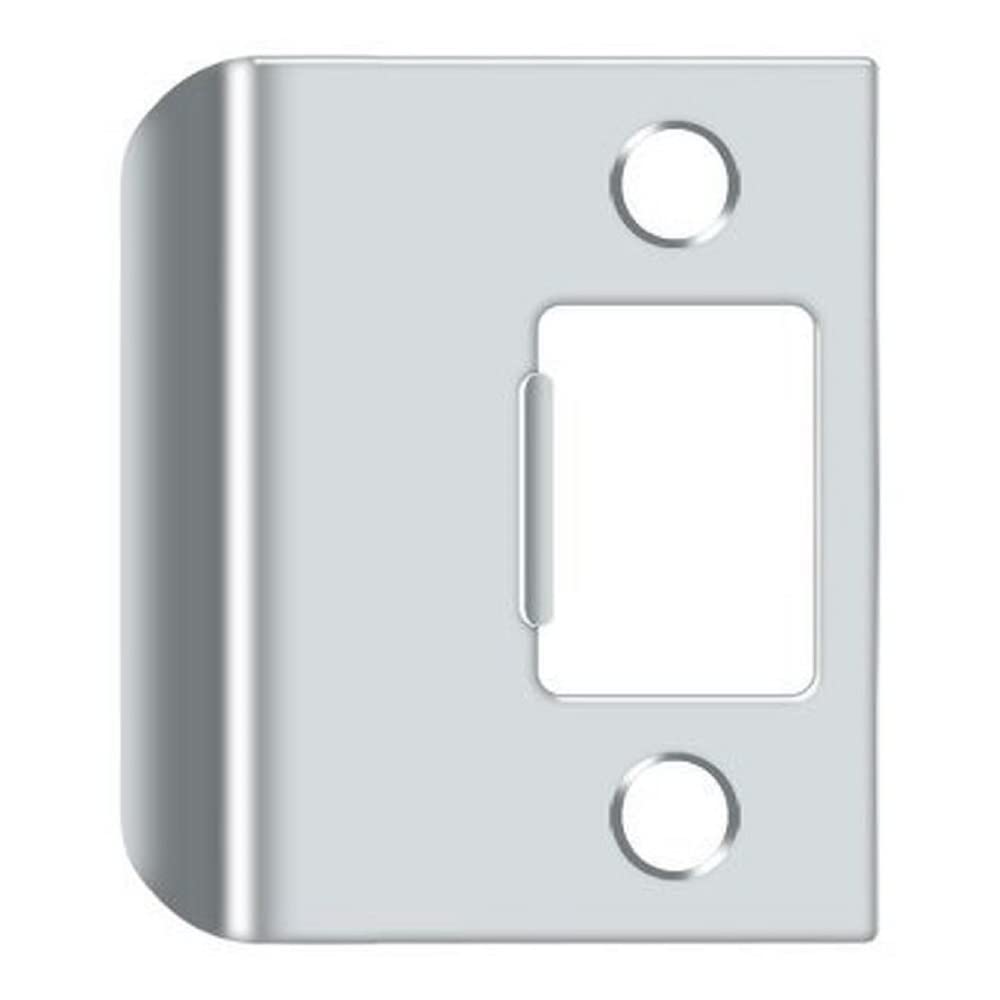 Deltana Polished Chrome Spe200u26 Extended Lip Strike Plate, Bright Chrome, 2"