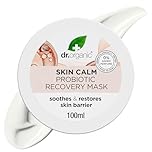 Dr Organic - Skin Calm Probiotic Recovery Mask - Women's & Men's Skincare - For Redness, Dry, Sensitive & Irritable Skin - Vegan, Cruelty, Paraben & SLS Free - 100ml - 1 Pack