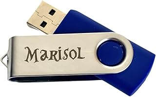 Regalo Grabado Clé USB personnalisée, 16 Go, texte ou logo en métal, idéal pour événements et détails, pour mariages et entreprises, couleur 1