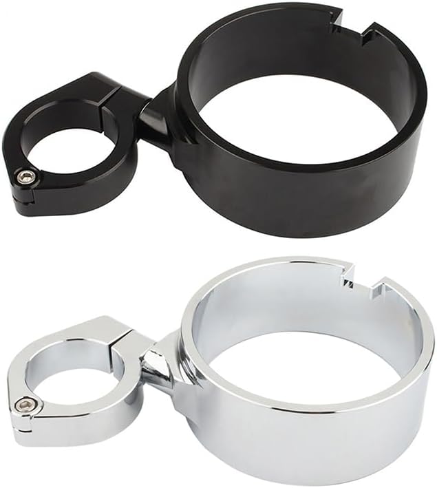 MACHSWON Motorcycle Speedometer Bracket, 1 PC Fork Tuber Side Mount Speedometer Relocation Kit Adjustment, Compatible with Harley Sportster 1993-2015 Harley Dyna 1993-2005, Chrome