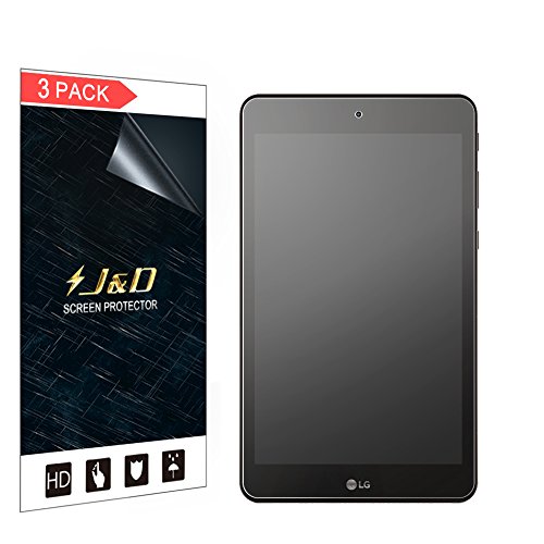 J&D Compatible for LG G Pad F2 8.0 Screen Protector (3-Pack), Not Full Coverage, Anti-Glare Matte Film Shield Screen Protector for LG G Pad F2 8.0 Matte Screen Protector