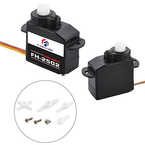 2Pcs Fh-2502 Nano Servo 2G Steering Gear With Jst 1.25 1.0 Jr Interface For Rc Micro Indoor Aircraft Airplane Engine Spare Parts (Jr) #TOP2