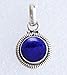 Avicrafts Lapis Lazuli Stone 925 Sterling Silver Pendant Necklace For Women Girls- Natural Gemstone Solitaire Handmade Pendant