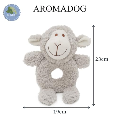Senior Fleece Ring Body Dog Toy 23cm – Scented Calming Plush with Therapeutic Essential Oils, Soft Soothing Toy with Squeaker, Stress and Anxiety Relief for Older Dogs - Image 6