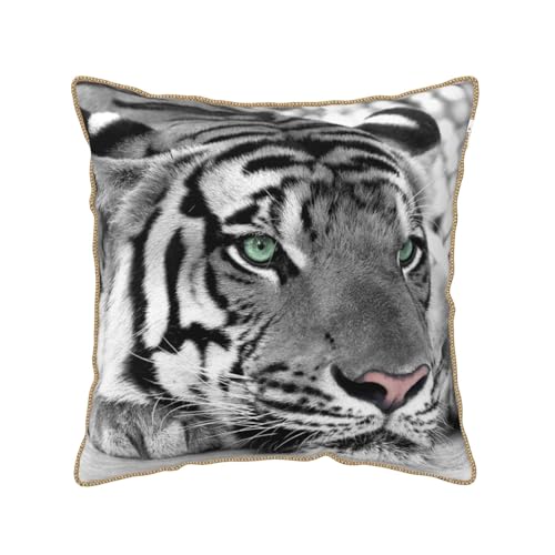Housse de coussin en velours imprimé léopard tigré pour décoration de chambre douce - 2
