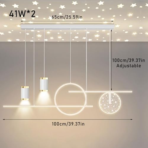 Lampe suspendue LED 3000-6000K éclairage d'intérieur table longue