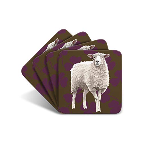 Image of Sheep - Set of 4 Coasters - Leslie Gerry Animal Gifts