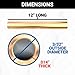 K&S Precision Metals Round Brass Tube 8127 – 3/32" OD x 0.014" Wall x 12" Long – DIY Crafts, Plumbing, HVAC, Modeling, Made in USA, 3 Tubes