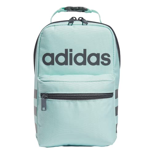 adidas Kids Santiago 2 Lunch Bag, Semi Flash Aqua Blue/Onix Grey/2.0, One Size