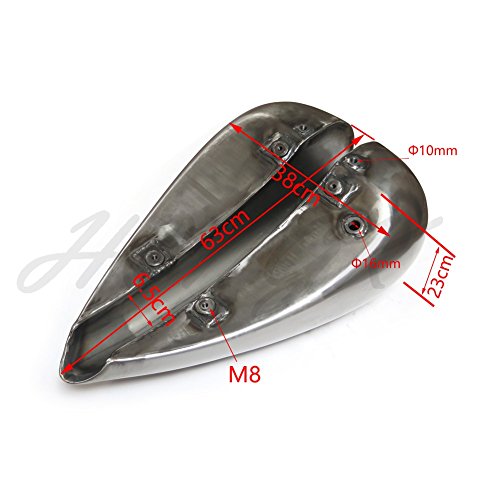 Hongk- Custom 5" Stretched 4.5 Gallon Gas Fuel Tank Compatible With Harley Chopper Motorcycle Bikes [B0774Cpndl] #TOP1