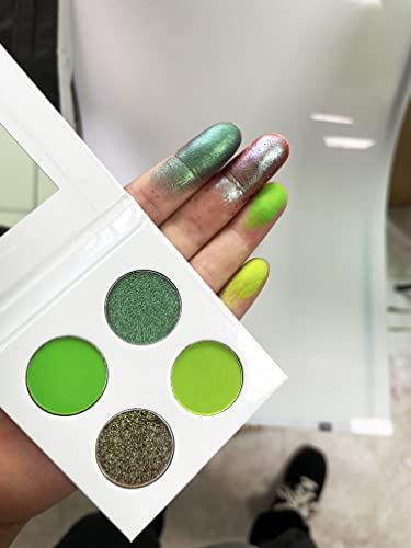 Szdym 4 Colors Pigmented Eyeshadow Palette,Cosmetic Duochrome Matte Eyeshadow,Creamy Texture Blendable Natural Colors Long Lasting Make Up (Make Up-4) #TOP1