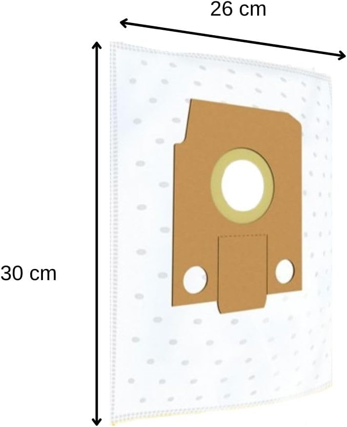 TopFilter 290 4 Fleece Vacuum Cleaner Bags for Hoover Vacuum Bags Pack of 4 Dust Bags (30 x 26 x 0.1 cm