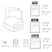 Nttopship Romantic Eiffel Tower Comforter Set Full Size for Adults 3Pcs,Retro Style Eiffel and Flowers Bedding Set Soft Comfoter for All Season