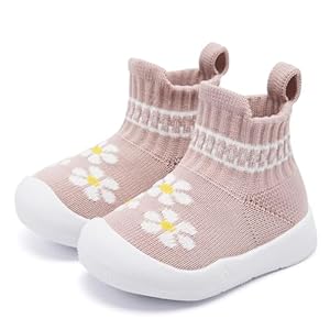 Eashi Baby Boy Girl Non-Skid Indoor Infant Walking Shoes Breathable Warm Elastic Sock Shoes with Memory Sole Protect Toes Outdoor Sneakers