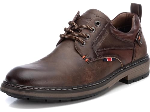 REFRESH - Zapato Cierre de cordón para Hombre, Color: Marron, Talla: 43
