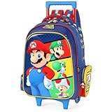 Mochila de Rodinha e Costas Super Mario e Amigos Luxcel