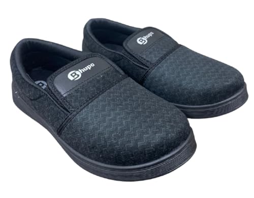 Image of Men's Slip-On Casual Shoes | Lightweight Comfortable Loafers for Men | Textured Design | Anti-Slip Sole Walking Shoes for Men
