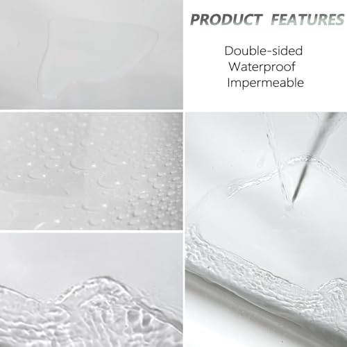 Lona blanca de PVC resistente de 2 x 3 m impermeable para la protección de patios y exteriores 5