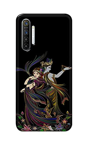 Image of Lord Radha and Krishna Hard Back Case Cover for Realme XT /Realme X2 Back Cover -(J5) VNS2223