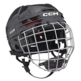 CCM Tacks 70 Helm Combo Junior, Farbe:Schwarz
