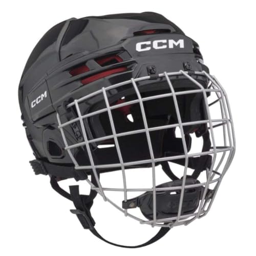 CCM Tacks 70 Casque de Hockey sur Glace, Noir, Enfants de 7 à 10 ans