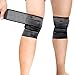 emall Sports Knee Wraps (Pair) for Weight Lifting, Gym Workout, Cross Training WODs,Fitness & Powerlifting - Knee Straps for Squats - Compression & Elastic Support (black)