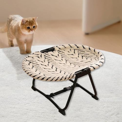 Lit surélevé pour animaux de compagnie pliable, le couchage d'intérieur idéal pour le salon