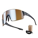 V-SUP TR90 Sunglasses for Men, Rimless UV400 Cycling & Running Sports Glasses for Men & Women, Sport Glasses for Baseball and Pickleball (Silver Lens)