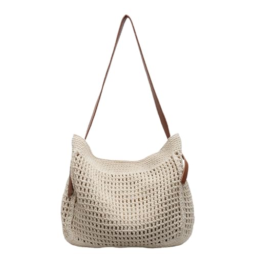 Beach Bag for Women Large Tote 2025 Woven Cotton Rope Vacation Essentials Waterproof Lightweight for Travel Shopping